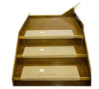 LCKKJHG Alfombra Escalera 1/14 Piezas Alfombrilla for escaleras for escalones for pies Alfombra Antideslizante de PVC sin Pegamento Autoadhesiva Decorativa Luminosa Interior(2,1PCS 55X22X4.5CM)