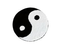 LCKKJHG Alfombras Redonda Taiji Yin Yang Zen Sala de Estar Dormitorio Estudio Esterilla Yoga for té Decoración del hogar para Dormitorio(60X60CM(2X2FT)