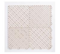 LCKKJHG Baldosas Modulares Ventiladas Azulejos de plástico for Suelo Garaje entrelazados PVC for, Alfombrillas for Lavado Coches, exposición y Taller(White)