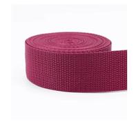 LCKKJHG Correa De Nylon Cinta de Nailon Polipropileno PP 5 Metros, 20 a 50 mm, for Correas cinturón, Collares Perro, arneses, Bandas for Exteriores, Prendas Vestir, Cintas for Zapatos(53DarkRed,50mm)