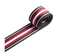 LCKKJHG Correa De Nylon Cinturón de Tela, Cinta for Bolso, for cinturón, Tejida, a Rayas Multicolor, for Collar Perro, for, Correa for(Red)