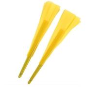 LCKKJHG Fan De La Danza del Vientre Abanico 2 PCS Costillas de plástico Tela Belly Dance Mulan Fan 16 "(41 cm) para Mostrar(Yellow,2pcs Right Hand)