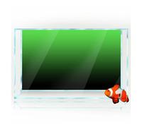 LCKKJHG Fondo De Acuario Adhesivo de Fondo for pecera, Degradado, impresión Sencilla, Papel Tapiz, Decoraciones for Acuario PVC(Green,50x100cm)