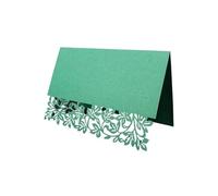 LCKKJHG Invitaciones Boda 10 tarjetas de lujo huecas for decoración mesa fiesta cumpleaños Navidad, invitación boda para la Fiesta(DarkGreen)