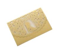 LCKKJHG Invitaciones Boda Tarjeta De Invitación Boda Shell Corte Láser Hueco Felicitación Del Día San Valentín Fiesta Suministros Decoración para Fiestas(Brown,50PCS)