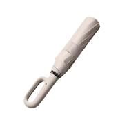 LCKKJHG Paraguas Del Sol Paraguas Automático Plegable Extragrande Y Resistente For Hombre, Diseño De Hebilla Anilla, 20 Pulgadas, For Mujer para Acampar(WHITE)