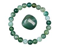 LCKKJHG Pulsera de cristal con cuentas de obsidiana dorada, para hombres y mujeres, oro claro, arco iris, obsidiana, piedra cruda, cuentas redondas, joyería energética, 17cm