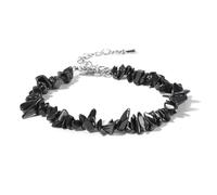 LCKKJHG Pulsera De Cristal Pulsera de cristal de cuarzo, cuentas de piedra irregulares, joyería con Chip, amatistas, aguamarinas, citrinas, pulseras for mujer(32 Terahertz)