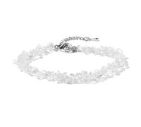 LCKKJHG Pulsera De Cristal Pulsera de cristal de cuarzo, cuentas de piedra irregulares, joyería con Chip, amatistas, aguamarinas, citrinas, pulseras for mujer(9 Clear Quartz)