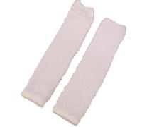LCKKJHG Rodilleras Calcetines largos de lana Coral for mujer, medias cálidas y gruesas hasta el muslo, calentador piernas, calcetín alto for dormir en casa, invierno(Beige)