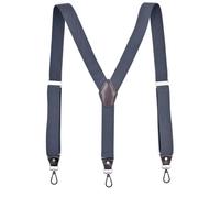 LCKKJHG Tirantes Hombre Tirantes resistentes con ganchos giratorios for pantalones de trabajo, espalda en Y, elásticos y ajustables for tallas grandes altas(Dark Grey)