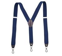 LCKKJHG Tirantes Hombre Tirantes resistentes con ganchos giratorios for pantalones de trabajo, espalda en Y, elásticos y ajustables for tallas grandes altas(Blue)