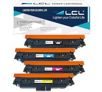 LCL 069 Cartucho de Tóner Compatible para Canon 069 069h Reemplazo para i-sensys MF751Cdw MF752cdw MF754Cdw MF755Cdw MF756Cx LBP673Cdw LBP674Cdw LBP674Cx (KCMY,4-Pack) Indique el Nivel