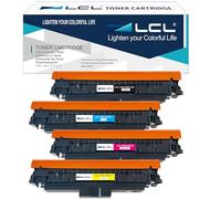 LCL 069h Cartucho de Tóner Compatible para Canon 069 069h Reemplazo para i-sensys MF751Cdw MF752cdw MF754Cdw MF755Cdw MF756Cx LBP673Cdw LBP674Cdw LBP674Cx (KCMY,4-Pack) Indique el Nivel