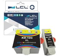 LCL 10 10B 10C XL (1Negro+1Color) Cartucho de Tinta Compatible para Kodak EasyShare 5000,EasyShare 5100, EasyShare 5200, EasyShare5300, EasyShare 5500,ESP 3, ESP 5000, ESP 5200, ESP 3200, ESP 3250