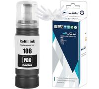 LCL 106 Alta Capacidad Tinta Compatible para Epson EcoTank 106 PBK Botella de Tinta Compatible con Epson EcoTank L7160 L7180 ET-7700 ET-7750 impresoras (1-Pack)
