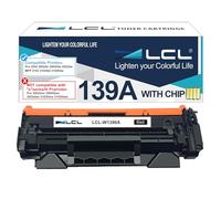 LCL 139A Negro con Chip Cartucho de Tóner Reemplazo para HP 139A W1390A 139X W1390X Compatible para HP LaserJet Pro 3002 3002dn 3002dw 3002fdw MFP 3102 3102fdn 3102fdw Printer (1-Pack)