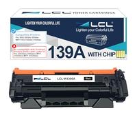 LCL 139A Negro con OEM Chip Cartucho de Tóner Reemplazo para HP 139A W1390A 139X W1390X Compatible para HP LaserJet Pro 3002 3002dn 3002dw MFP 3102 3102fdn 3102fdw Printer (1-Pack)