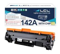 LCL 142A Negro con OEM Chip Cartucho de Tóner Reemplazo para HP 142A W1420A 142X W1420X Compatible para HP LaserJet M110 M110w MFP M139 M139w M140 M140w Printer (1-Pack)