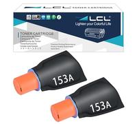 LCL 153A Negro Cartucho de Tóner Reemplazo para HP 153A W1530A Compatible para HP Laser Tank 1504 1504w 2504 2504dw 2506dw MFP 1604 1604w 2604 2604dw 2604sdw 2606 2606dw (2-Pack)