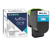 LCL 702HC Cian Cartucho de Tóner Repuesto para Lexmark 70C0H20 700H2 70C2HC0 70C2HCE 702HCE Compatible para Lexmark CS310 CS310n CS310dn CS410 CS410n CS410dn Cs410dtn CS510 CS510de CS510dte (1-Pack)