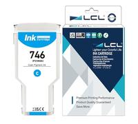 LCL 746 746XL Cian Alta Capacidad 300-ml Cartuchos de tóner Reemplazo para HP 746 P2V80A Compatible para HP DesignJet Z6 Printer DesignJet Z9+ Printer (1-Pack)