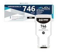 LCL 746 746XL MBK Alta Capacidad 300-ml Cartucho de Tinta Reemplazo para HP 746 P2V83A Compatible para HP DesignJet Z6 Printer DesignJet Z9+ Printer (1-Pack)