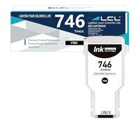 LCL 746 746XL PBK Alta Capacidad 300-ml Cartucho de Tinta Reemplazo para HP 746 P2V82A Compatible para HP DesignJet Z6 Printer DesignJet Z9+ Printer (1-Pack)