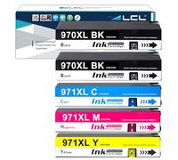 LCL 970XL 970 XL 971XL 971 XL CN621AE CN625AE CN626AE CN627AE CN628AE High Yield Cartucho de Tinta Compatible para HP Officejet Pro X451DN X451DW X476DN X476DW X551DW X576DW (5Pack 2KCMY)