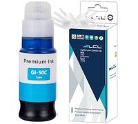 LCL Botella de Tinta Compatible GI-50 GI-50C 3403C001 Reemplazo para Canon PIXMA GM2050 GM4050 G5050 G6050 G7050 (Cian)