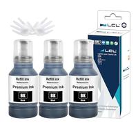 L otella de Tinta Compatible para 104 Negro Alta Capacidad Compatible con Epson EcoTank ET-1810 ET-2710 ET-2711 ET-2712 ET-2714 ET-2715 ET-2720 ET-2721 ET-2726 ET-2810 (3-Pack)
