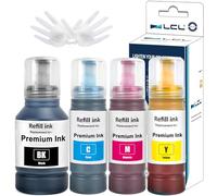 L otella de Tinta Multipack Compatible para 102 Compatible con Epson EcoTank ET-2700 ET-2750 ET-2751 ET-2756 ET-2850 ET-2856 ET-3700 ET-3750 ET-4750 ET-4850 ET-4856 (4-Pack KCMY)