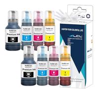 L otella de Tinta Multipack Compatible para 104 Alta Capacidad Compatible con Epson EcoTank ET-1810 ET-2710 ET-2711 ET-2712 ET-2714 ET-2715 ET-2720 ET-2721 ET-2726 ET-2810 (8-Pack,2K2C2M2Y)