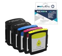 LCL Cartucho de Tinta Compatible 10 11 C4844A C4836A C4837A C4838A (5Pack 2KCMY) Reemplazo para HP Business Inkjet 1000 1100 1100d 1100dtn 1200 1200d 1200dn 1200dtn 1200dtwn cp1700 cp1700d cp1700ps