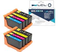 L artucho de Tinta Compatible 100XL 105XL 108XL (2 Negro 2 Cian 2 Magenta 2 Amarillo) para LEXMARK Impact S300 S301 S302 S305 S308 S402 S405 S408 S409 Intuition S502 08 S6 05 S608