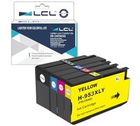 LCL Cartucho de Tinta Compatible 953 953XL 3HZ52A L0S70AE F6U16AE F6U17AE F6U18AE Reemplazo para HP Officejet Pro 7730 7740 8210 8218 8710 8715 8718 8719 8720 8725 8728 8730 8740 7720 (4Pack KCMY)
