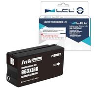 LCL Cartucho de Tinta Compatible 963XL 963 XL 3JA30AE 3JA26AE High Yield Reemplazo para HP Officejet Pro 9010 9012 9012 9014 9015 9016 9019 9020 9022 9025 (1-Pack Negro)