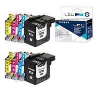 L artucho de Tinta Compatible con LC229XL LC225XL LC229 LC225 LC229XLBK LC225XLC LC225XLM LC225XLY (2 Negro 2cian 2Magenta 2 Amarillo) para Brother MFC-J5320DW J5620DW J5625DW J5720DW