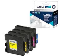 LCL Cartucho de Tinta Compatible GC-31 GC31 GC31K GC31C GC31M GC31Y (Negro Cian Magenta Amarillo) Reemplazo para Ricoh e2600 e3300 e3300N e3350N e5050N e5500 E5550n GX 3300 s 3350 GX e n