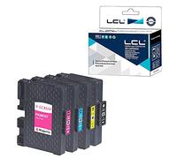 LCL Cartucho de Tinta Compatible GC-41 GC41 GC41K GC41C GC41M GC41Y Reemplazo para Ricoh Aficio SG 2100 2100N 2010L SG 3100SNW SG K3100DN SG 3110DN SG 3110DNW SG 3110N SG 3110SFNW (4Pack KCMY)