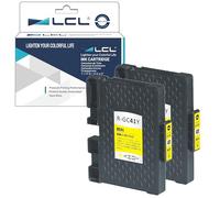 L artucho de Tinta Compatible GC-41 GC41 GC41Y GC-41Y 405764 (2 Amarillo) Reemplazo para Ricoh Aficio SG 2100 2100N 2010L SG 3100SNW SG K3100DN SG 3110DN SG 3110DNW SG 3110N SG 3110SFNW