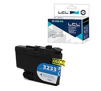 LCL Cartucho de Tinta Compatible LC-3233 LC3233 XL LC3233XL LC-3233C LC3233C (1Cian) Reemplazo para Brother DPC-J1100DW MFC-J1300DW