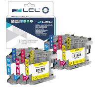 LCL Cartucho de Tinta Compatible LC121 LC123 LC123C LC123M LC123Y (6Pack 2C2M2Y) Reemplazo para Brother MFC-J4410DW/J4510DW/J4610DW /J4710DW/J470DW J6920DW/J870DW/J245/J650DW/J6720DW/J6520DW