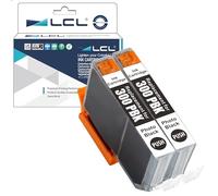 LCL Cartucho de Tinta Compatible PFI-300 PFI-300PBK 14.5ml (2 PBK) Reemplazo para Canon imagePROGRAF PRO-300