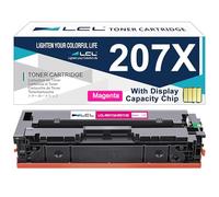 L artucho de tóner Compatible 207A 207X W2213A W2213X (con Chip) Reemplazo para HP Color LaserJet Pro M255dw MFP M282nw M283cdw M283fdw M283fdn MFP M283fdn M255nw (Magenta)