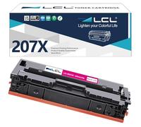LCL Cartucho de tóner Compatible 207A 207X W2213A W2213X Sin Chip (1-Pack Magenta) Reemplazo para HP Color LaserJet Pro M255dw MFP M282nw M283cdw M283fdw M283fdn MFP M283fdn M255nw