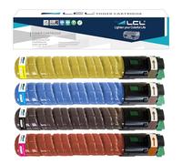 LCL Cartucho de tóner Compatible 841504 841505 841506 841507 MP C2030 C2050 C2051 C2530 C2550 C2551 (1Negro 1Cian 1Magenta 1Amarillo) Reemplazo para Ricoh Aficio MP C2030 MP C2050, MP C2051 MP C2530