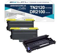 L artucho de Tóner Compatible para Brother TN2120 TN2110 TN-2120 TN-2110 (2 Pack) + Tambor Compatibile DR2100 DR-2100 (1 Pack) para DCP-7030 DCP-7032 DCP-7040 DCP-7045N HL-2140 HL-2150N