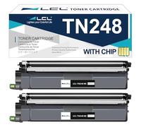 LCL Cartucho de tóner Compatible TN248 TN-248 TN248BK TN-248BK (2Negro) Reemplazo para Brother DCP-L3515CDW DCP-L3520CDW DCP-L3555CDW DCP-L3560CDW HL-L3220CW HL-L3240CDW HL-L8230CDW MFC-L3740CDW