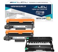 LCL Cartucho de Tóner Compatible TN2510 TN2510XL TN-2510 TN-2510XL 3000Pages (2Pack)+DR2510 DR-2510 (1Pack) Reemplazo para Brother HL-L2400DW HL-L2400DWE HL-L2445DW HL-L2447DW HL-L2865DW DCP-L2620DW